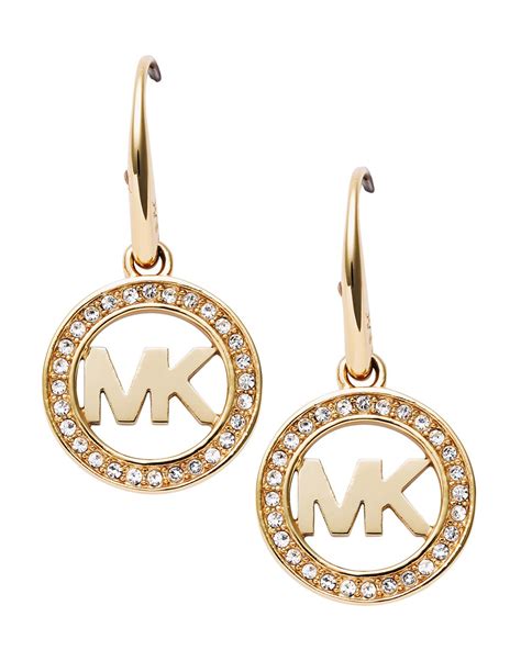 michael kors gold drop earrings|Michael Kors replacement earring backs.